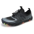 thumbnail image 1 of Zapatos De Vadeo Zapatos de agua de goma para la playa, zapatillas antideslizantes para vadear en la playa (negro 46) Likrtyny  Para Estrenar, 1 of 9