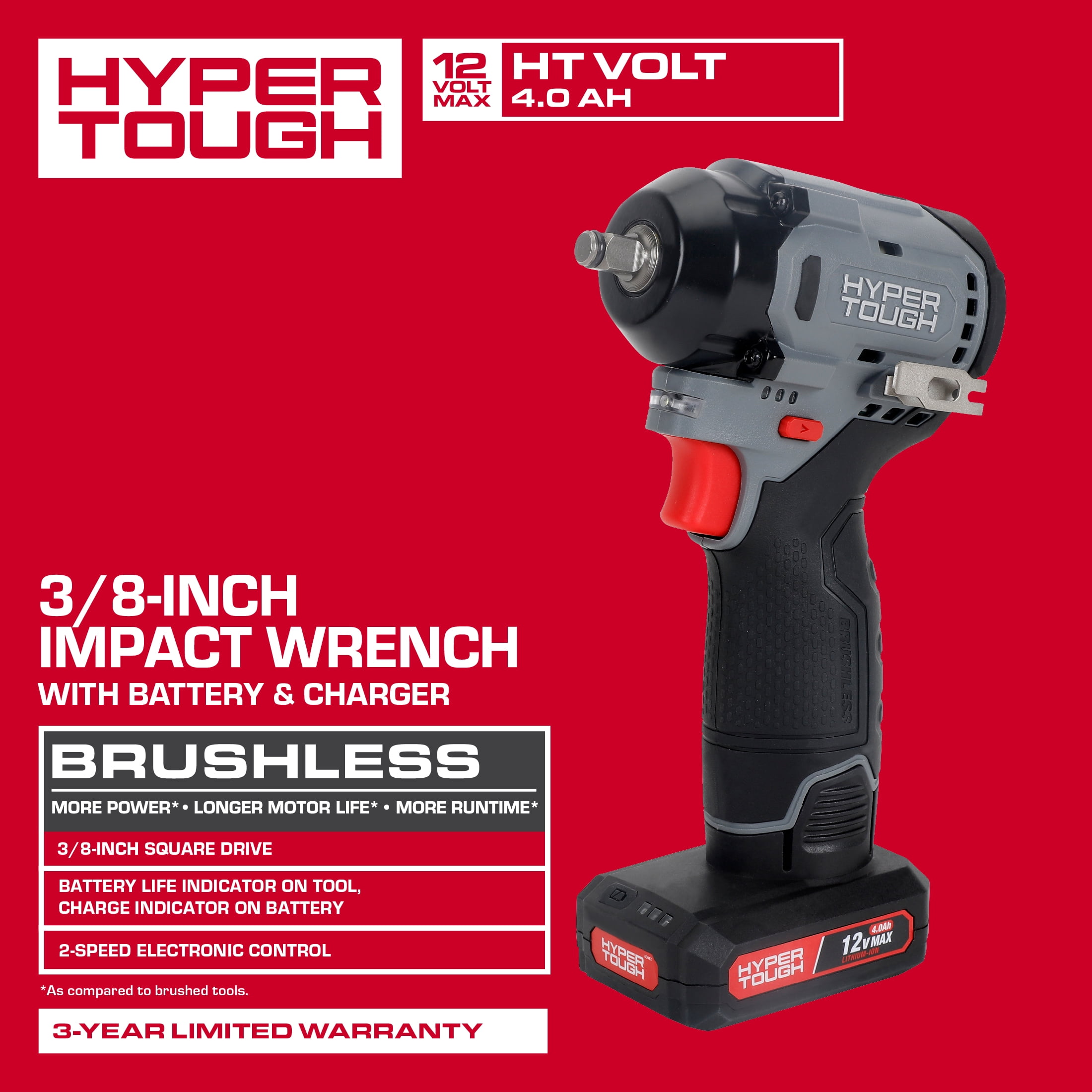 Hyper Tough 12V Brushless Impact Wrench