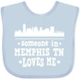 thumbnail image 3 of Inktastic Memphis Tennessee Someone Loves Me Skyline Boys or Girls Baby Bib, 3 of 4