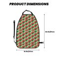 thumbnail image 2 of Fuzoiu Geometric Watermelon Print 2 Pack Kick Mat Back Seat Protector With 3 Storage Pockets, Universal Car Seat Back Organizer For Kids Pets, Waterproof Backseat Protector For Most Car, 2 of 8