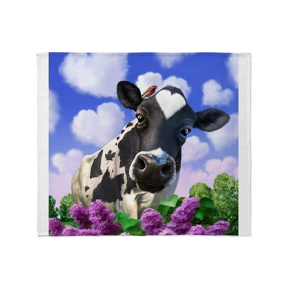 CafePress - Bovinity Throw Blanket - Soft Fleece Throw Blanket, 50"x60" for All Ages