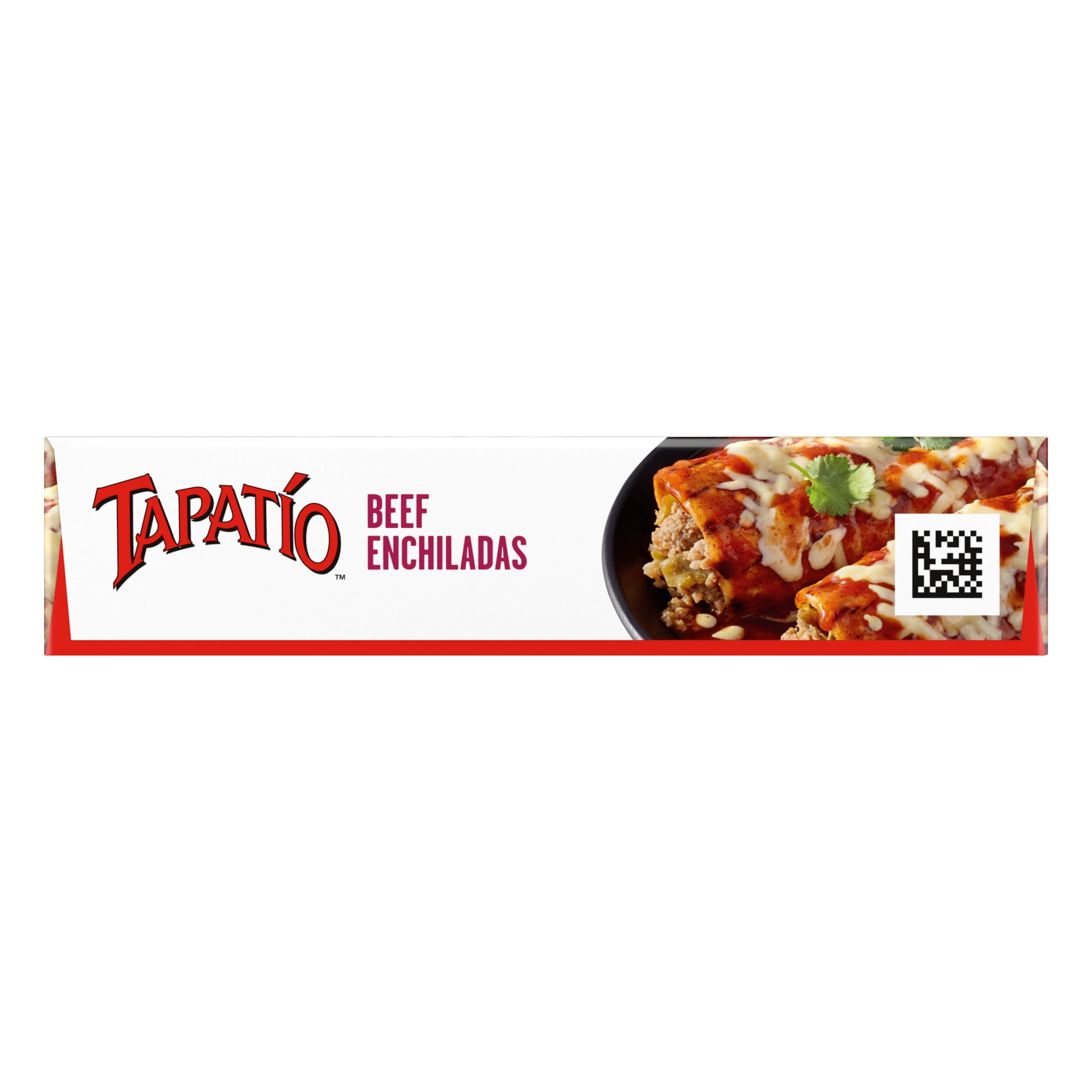 Tapatio Beef Enchiladas Mexican Microwave TV Dinner with Tapatio Hot Sauce Entree Food Meal, 10 oz (Frozen)