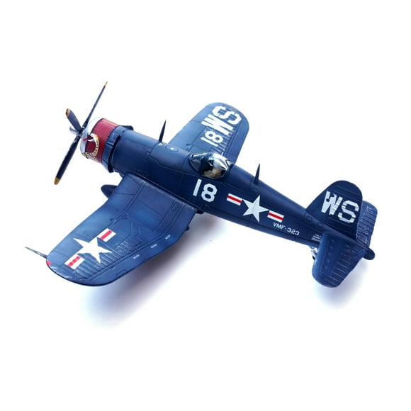 CSYANXING WWII USMC F4U Corsair Fighter Plane Model Diecast Alloy VMF 323 White 18 1:72 Collectible Gift Display