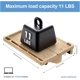 thumbnail image 3 of Bedside Shelf for Bed, Bedside Tray Table for Dorm Room Top Bunk Bed and Lofts, Floating Nightstand Organizer Storage Table, Bed Shelf with Organizer for iPad and Earbuds and Cable Catch, Na, 3 of 5