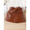 thumbnail image 6 of GXFC Little Girl Fall Skirts Outfits Set Clothes 2T 3T 4T 5T 6T 7T Kids Girl Long Sleeve Mesh Tops and Leather Mini Skirt 2Pcs Casual Autumn Clothing for Children Girl, 6 of 9