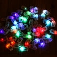 thumbnail image 3 of Justharion 10pcs Waterproof LED Light Paper Lantern Balloons Floral Wedding Party Decor colorful 1Set, 3 of 6