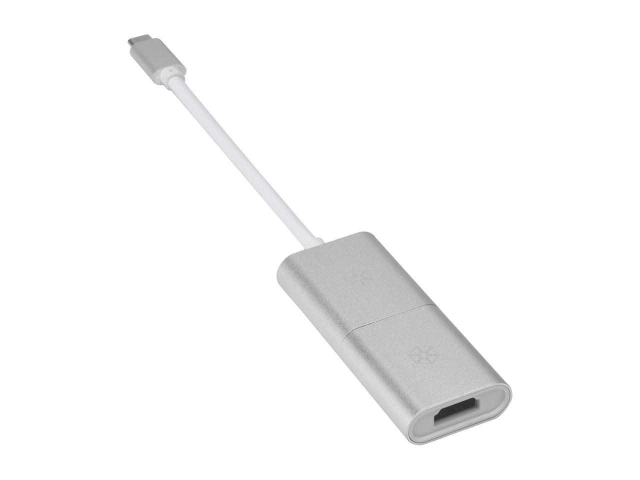 Silverstone RL-EP11S High-quality USB 3.1 Type-C to MiniDP, HDMI 4Kx2K, VGA video combination adapter(Thunderbolt 3 Compatible)