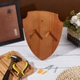 thumbnail image 4 of Wooden Sword Shield 9.9x7.5x3 Inch Wall Mount Sword Plaque Swords Hanger for Wall Wood Display Plaque with Hardware for Home Decor Wall Display, 4 of 5