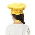 thumbnail image 2 of Toptie Chef Hat for Kid & Adult, Cotton Elastic Adjustable Kitchen Cooking Baking Hat-Yellow-S, 2 of 4
