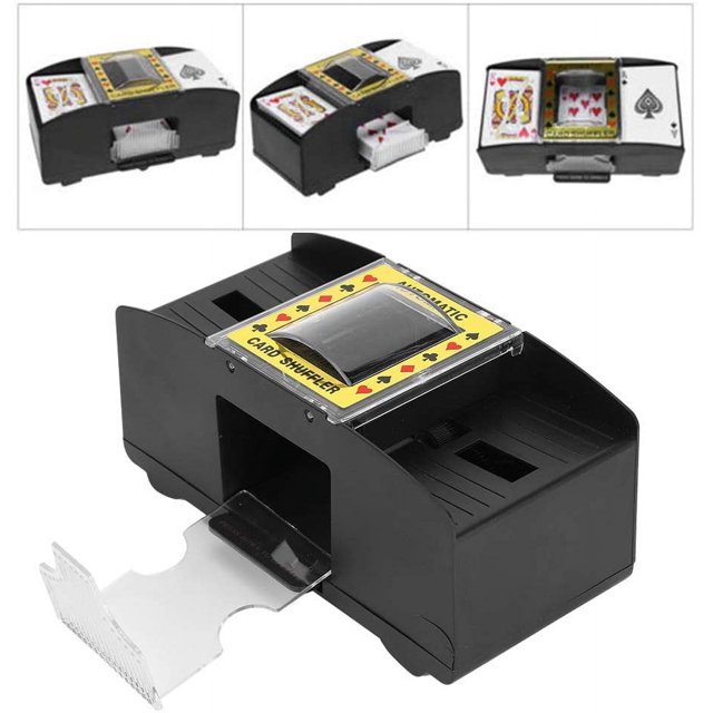 Barajador de cartas de 2 barajas, bandeja automática para portatarjetas de juego, estuches para cartas de póquer, barajadores de cartas eléctricos para entretenimiento popular