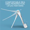 thumbnail image 2 of Adjustable Angle Portable Reading Bookshelf Foldable Book Book Holder ABS Stand Document Office Holder for Bedroom Office Library, 2 of 9