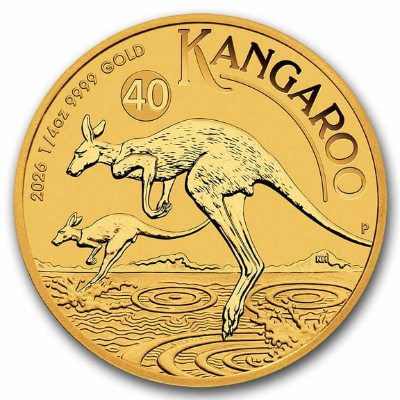 2026 Australia 1/4 oz Gold Kangaroo BU