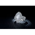 thumbnail image 2 of HeartsAndYou 2ct Marquise Cut Moissanite Engagement Ring for Women 18k White Gold over Silver Double Halo, 2 of 7