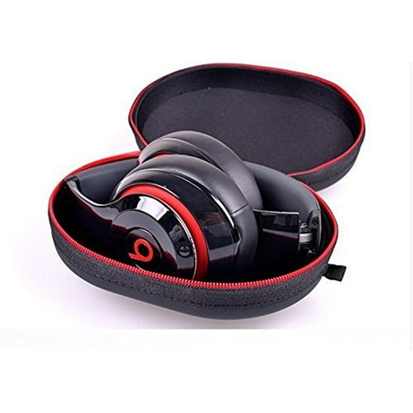 Matte Zipper Earphones Carrying Case for Beats by Dr.Dre Studio, Solo Wireless, Solo, Solo HD Over-ear Headphone Replacement Case Pouch Bag Box