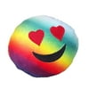 Royal Deluxe Love Emoji Rainbow Plush Pillow