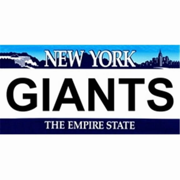 New York State Background License Plates- Giants