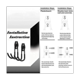 thumbnail image 3 of Ganchos de garaje de 2 unidades, ganchos dobles, ganchos de pared para montaje en pared, almacenamiento resistente, herramientas eléctricas, escalera, utilidad, 3 of 6