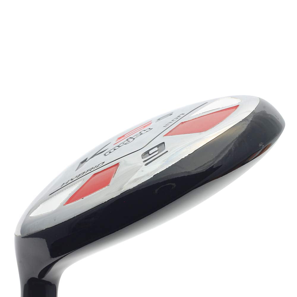 Majek Golf Senior Men's #9 Hybrid Senior Flex Left Handed Utility A Flex Club with Premium Men's Arthritic Grip