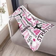 thumbnail image 4 of Yibo Softball Lover Blanket Flannel Soft and Comfortable Anti-static Bed Sofa Blanket, 4 of 7