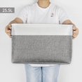thumbnail image 2 of Bidones Bagnizer, cestas grandes de tela, paquete de 3 unidades, 25,5 l, color gris y blanco, 2 of 7