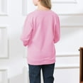 thumbnail image 4 of XQYLOS Chandail en Molleton Fille Manches Longues Col Rond Chandail Décontracté avec Poches Mignon Doux Usage Quotidien Style Urbain Chandail à Capuchon Alternative Adolescent Moyen Grand Enfants, 4 of 9