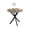 31.5'' Rustic Brown, variant on 31.5" Round Dining Table, Modern Small Kitchen Table with Black Metal Legs, Seats 2-4 People, Brown, Table Only