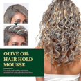 thumbnail image 3 of Hair Styling Tool Fluffy Olive Oil Shaping Muse Foam Curly Hair Mousse Hydrating Prevent Dryness Nourishing Elastin 60ml, 3 of 5