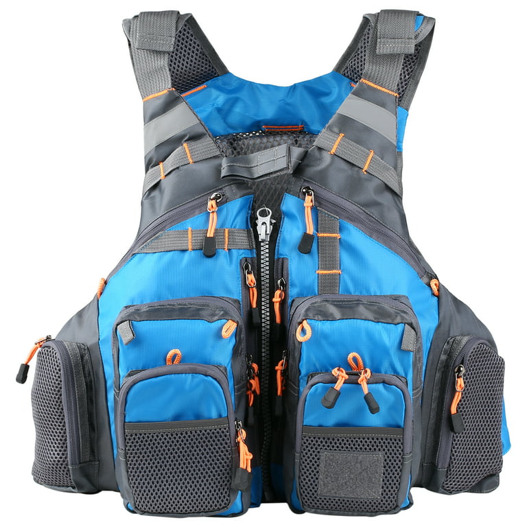 Lixada Fly Fishing Vest Pack Fishing Sling Pack Fishing Backpack,Blue 