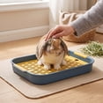 thumbnail image 2 of Indoor Cat Litter Pan with High Sides Easy Cleaning Tray for Clumping Sand Control Pet Supplies, 2 of 6