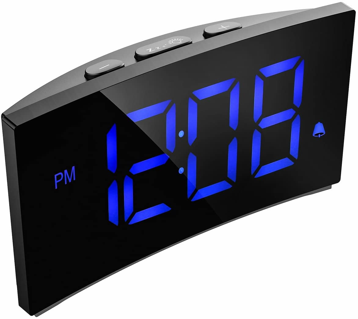 LED Digital Alarm Clock, Easy to Set, 6Level Brightness