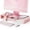Pink, variant on Computer Monitor Stand for Desk, Adjustable Foldable Monitor Riser with Storage Drawer & Tablet Phone Holder for Office Home Laptop Desktop