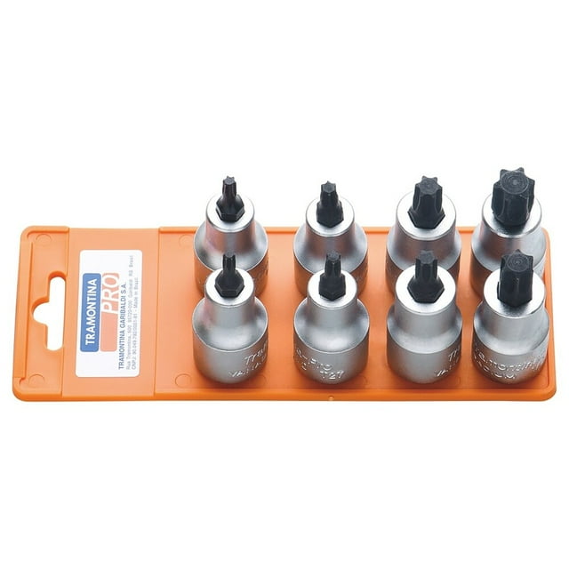 Juego de Dados de Punta Trafix 1/2 pulg. Tramontina PRO 8 Piezas