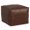 Brown, variant on Afuera Living Boho Square Pouf in Distressed Gray Faux Leather