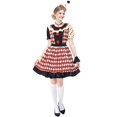 thumbnail image 2 of HOWPAY Halloween Dresses For Women Vintage Clown Dress Circus Harlequin Style Fancy Outfit For Cosplay Masquerade Carnival Party Stage Performance Halloween Costumes L, 2 of 5
