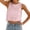 Z-Pink851, variant on JIAYUE Women's Tank Tops Solid Color Sleeveless Casual Summer For Everyday Wear Comfortable Round Neck Design With Stylish Tie Detail Suitable For Vacation Leisure Female Vest