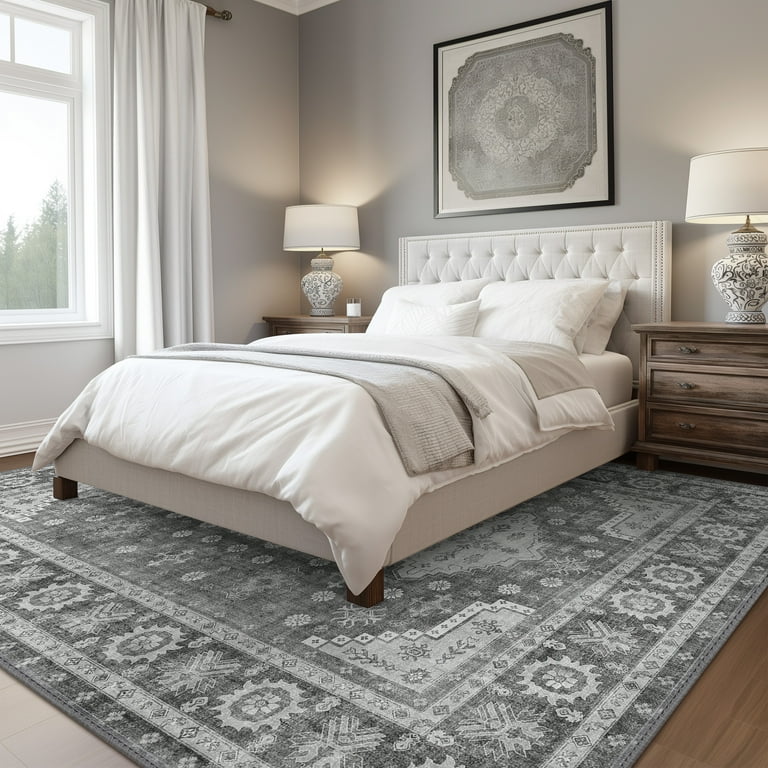KUETH 3x5 Area Rugs for Bedroom Living Room, Machine