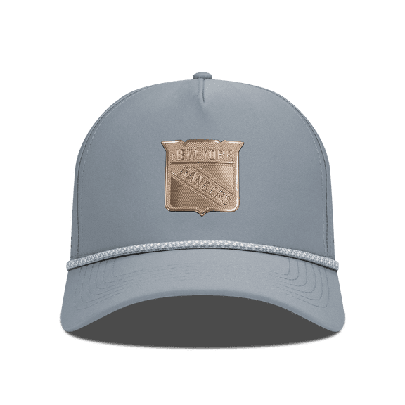 Men's Levelwear Gray New York Rangers Gordon Copper Insignia Vented Adjustable Hat