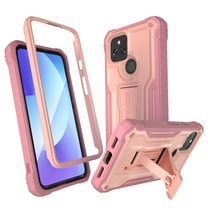 ExoGuard For Google Pixel 5 Case, Phone Case with Screen Protector and Kickstand (Pink)