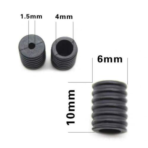 Black Silicone Toggles 0.4 in, 500 Pack Round Cord Locks for Drawstrings