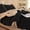 Black, variant on 3D Jacquard Design Comforter Set, Ultra-Soft Warm Queen Size Sherpa Fur Plush 3-Pieces Sets Luxury Cozy Bedding with 2 Pillowcases (90"x90")