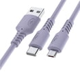 thumbnail image 1 of MesaSe Dual Micro USB Type C Charging Cable Only Charge Two in one Android Data Cable 1/2/ 3 for M Fast Charging Cable for Phon, 1 of 14