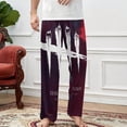 thumbnail image 4 of Dead by Daylight DBD Pajamas Pants 3D Printing Wide Leg PJ Pant Loungewear Casual Comfy Sleepwear Lounge Pants for Men WomenXL, 4 of 9