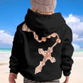 thumbnail image 4 of Girls Hoodies Fall Winter Print Loose Pullover Hoodie Top with Pocket Hoodies for Girls Size 3-4Y, 4 of 6
