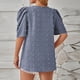 thumbnail image 5 of Fiudx Ofertas Relámpago Blusa de Manga Corta con Cuello En V, Informal, Cómoda, a La Moda para Mujer, 5 of 5