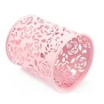 thumbnail image 3 of EECOO Pen Holder Container,Office Desk Hollow Rose Flower Pattern Pen Pencil Pot Holder Container Organizer(Pink), 3 of 9