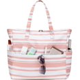 thumbnail image 1 of Bolsa de playa LEDAOU impermeable y resistente a la arena para mujer con bolsillo húmedo, 1 of 9