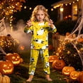 thumbnail image 5 of JUMEYU Toddler Halloween Pajamas Girl Boys Soft Baby 2-Piece Pajamas Sleepwear Pjs for Toddler Kids Boy 4T 5T (Yellow,4-5 Years), 5 of 9