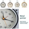 thumbnail image 2 of Reloj despertador Retro Advancent esfera redonda silencioso Vintage Decoración del hogar Blanco, 2 of 6
