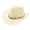 Light Yellow, variant on Straw Cowboy Hat for Men Women Summer Western Cowgirl Hat Woven Hollow Out Wide Brim Hat Black