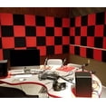 thumbnail image 6 of Bookishbunny 12 Pks Acoustic Foam Panels Wall Record Studio Soundproofing Damping Fire Resistant 12 x 12 x 1" Red, 6 of 7